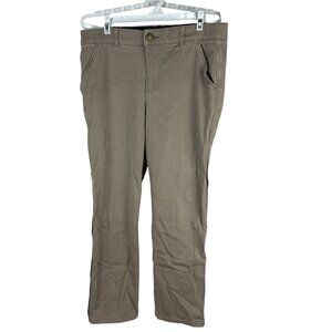Democracy Womens Absolution Khaki Chino Pants Size 10 Straight Leg Stretch